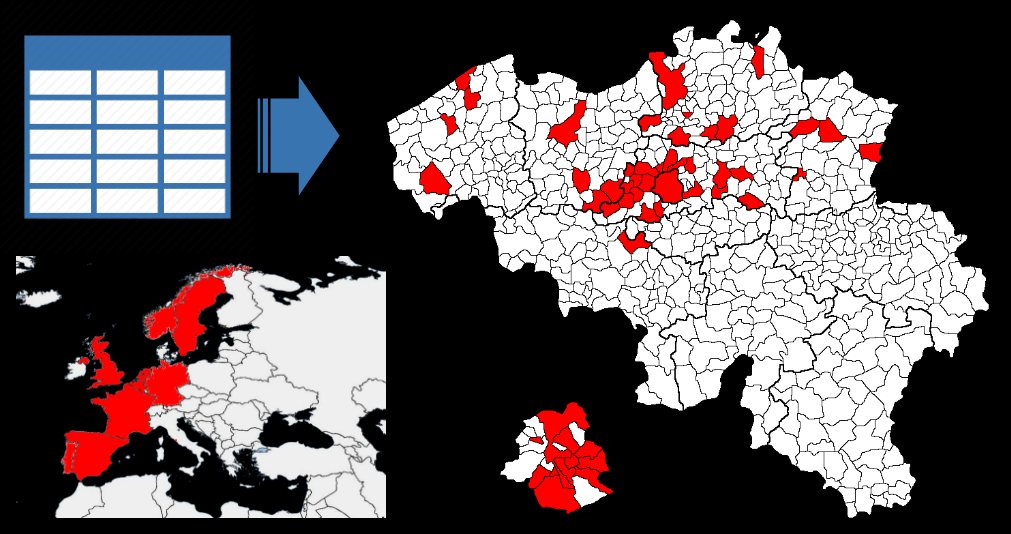 Printed labels with return adresses